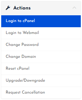 Login to cPanel