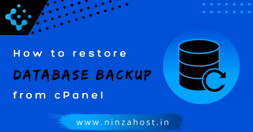 How to restore database backup from cPanel