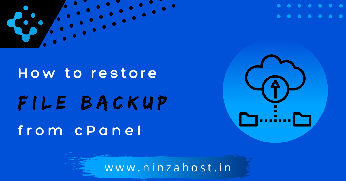How to restore file folder backups from cPanel