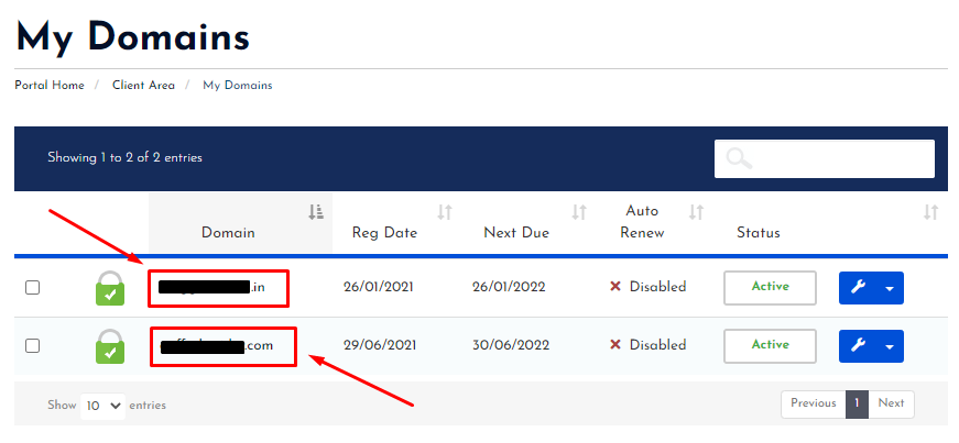 Select Your Domain Name