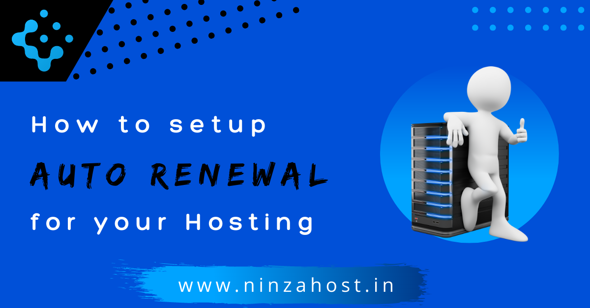 How to setup Auto Renewal for Web Hosting